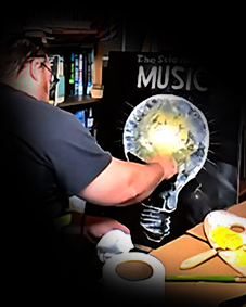 Allen Van Wert hand painting the oil cover art